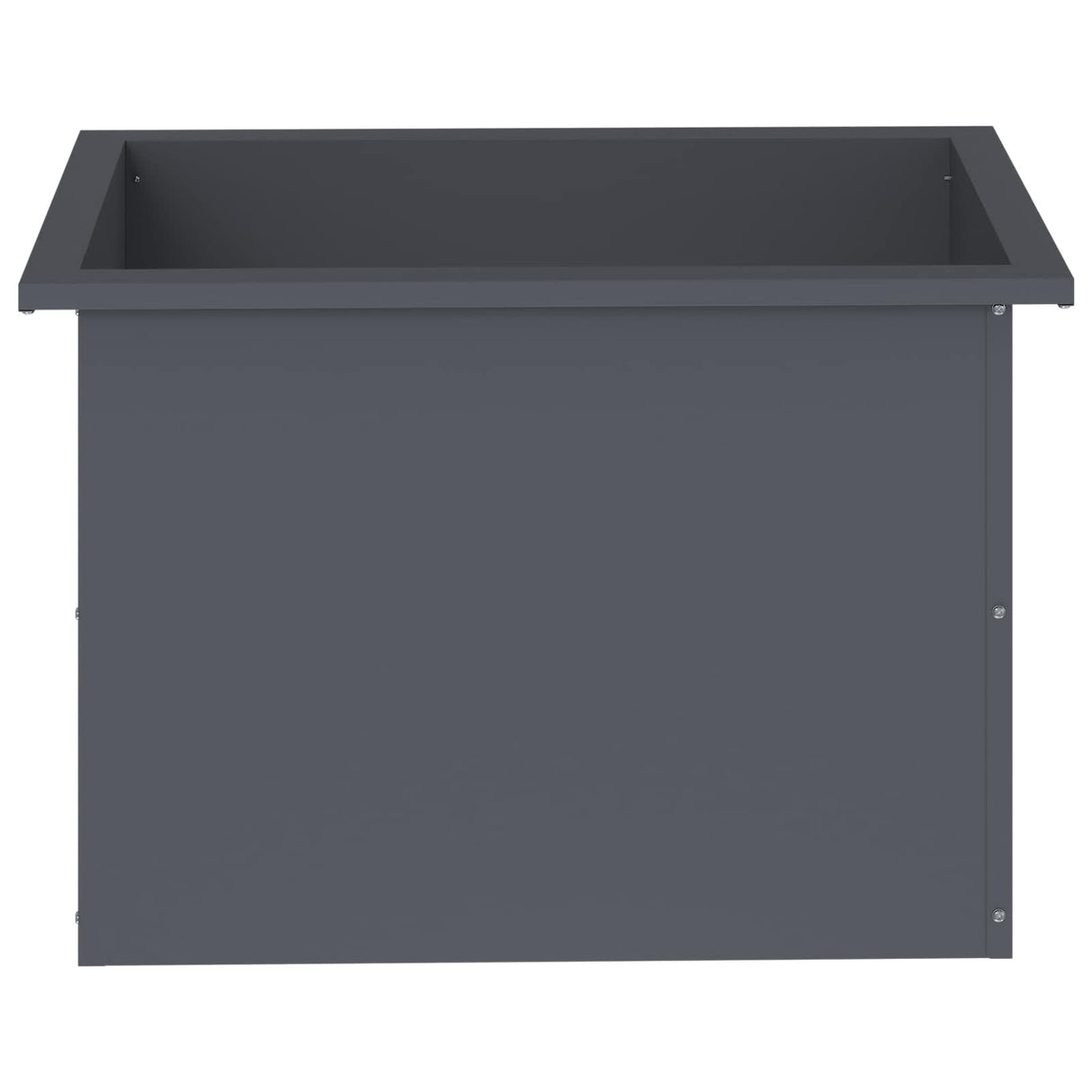 Garden Planter with LED Antracite 40 x 60 x 40 cm Steel
