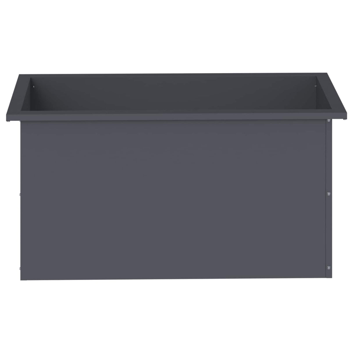 Garden Planter with LED 2 pcs Antracite 40 x 80 x 40 cm Steel
