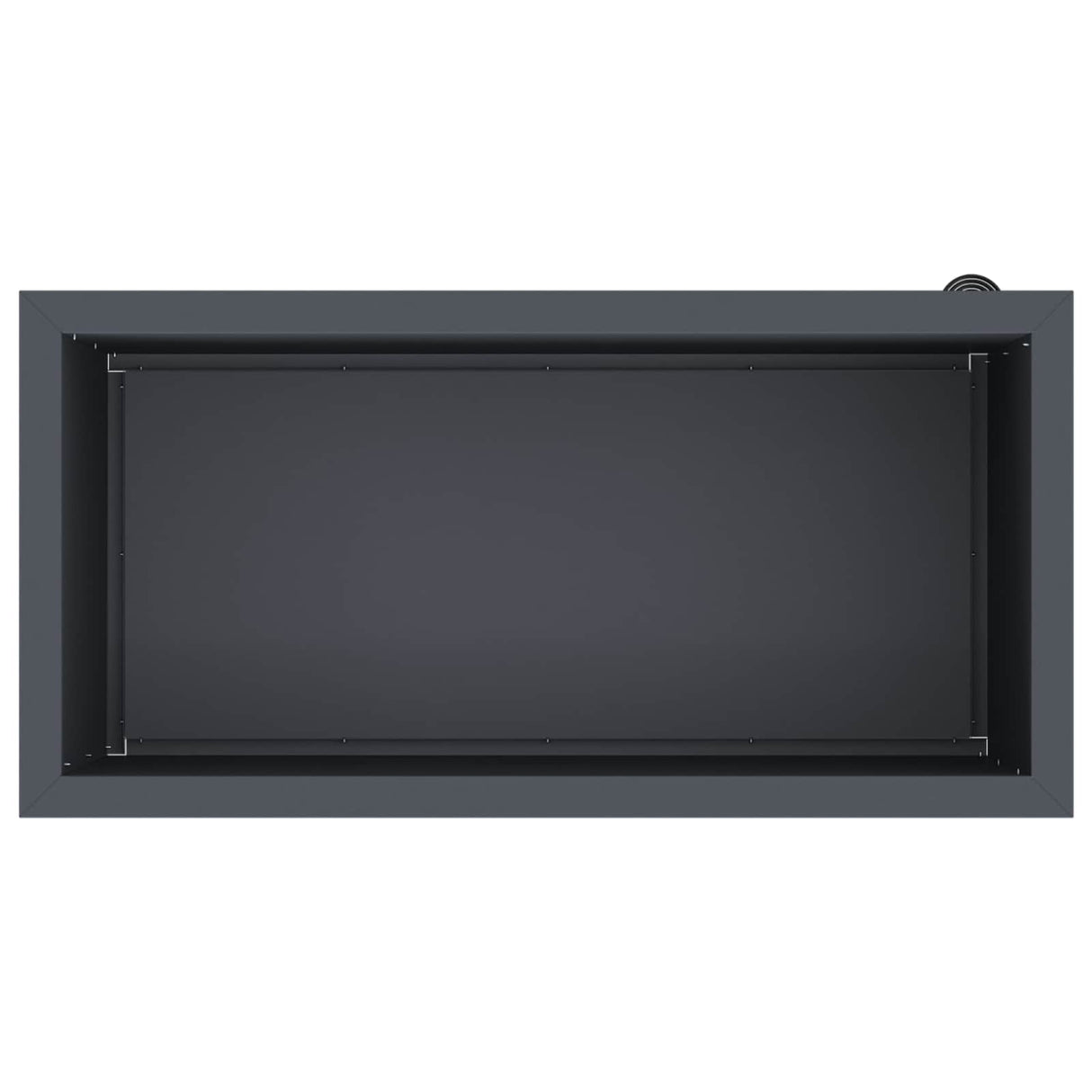 Garden Planter with LED 2 pcs Antracite 40 x 80 x 40 cm Steel
