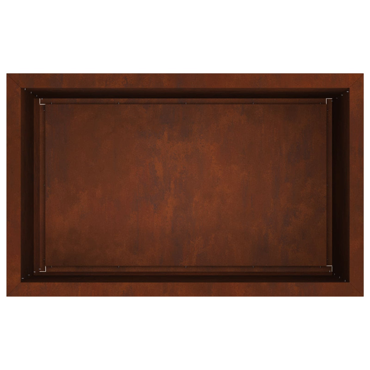 Garden Planter with LED 2 pcs Rusty 50 x 80 x 48 cm