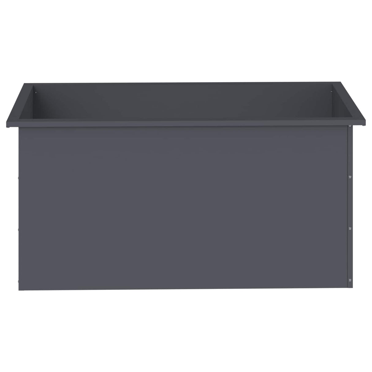 Garden Planter with LED Antracite 50 x 100 x 48 cm Steel