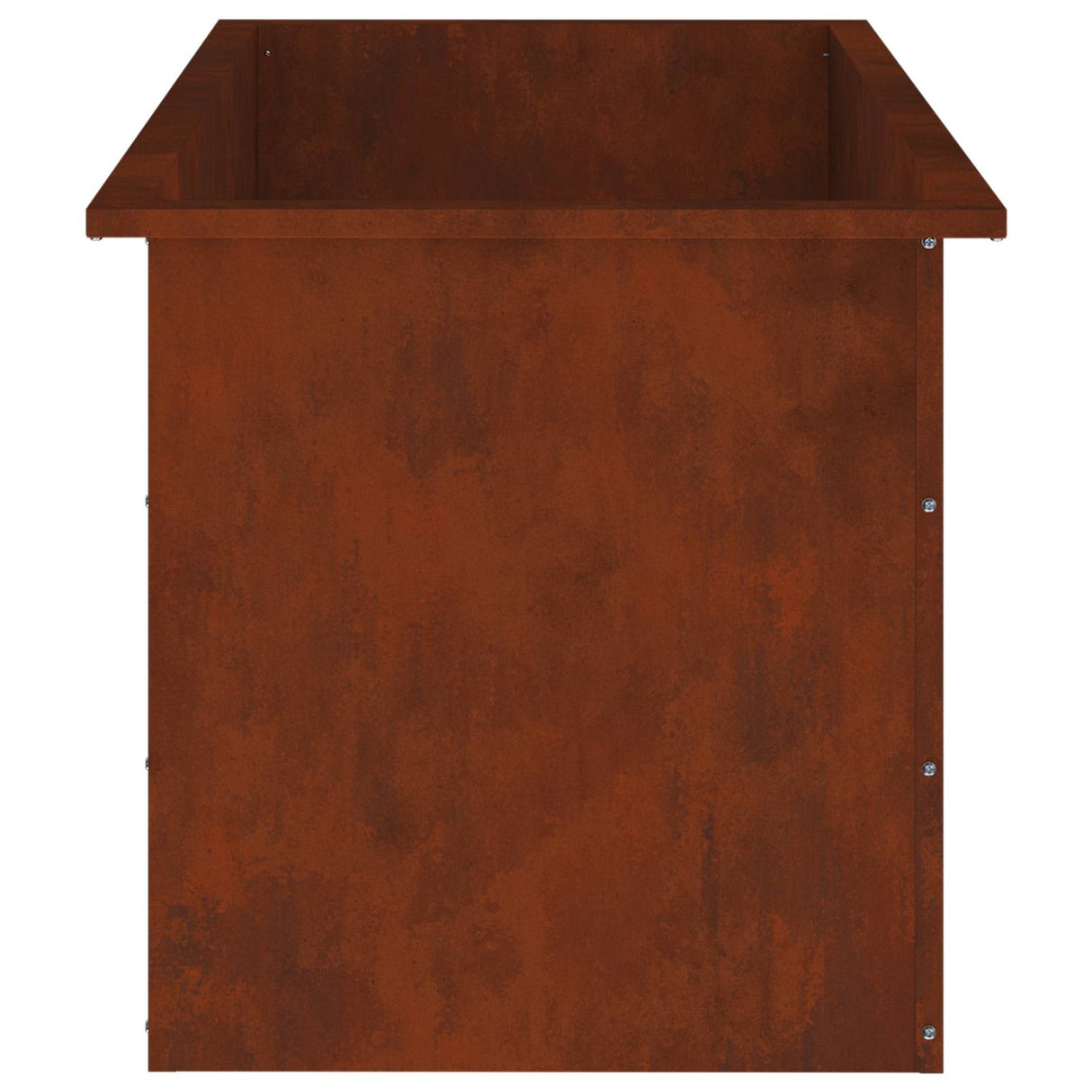 Garden Planter with LED Rusty 50 x 100 x 48 cm Weathering Steel