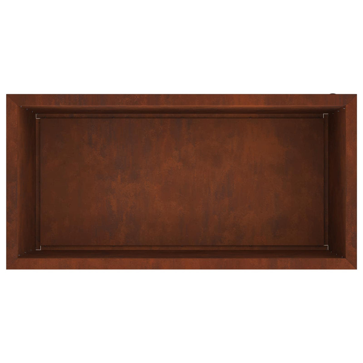 Garden Planter with LED Rusty 50 x 100 x 48 cm Weathering Steel
