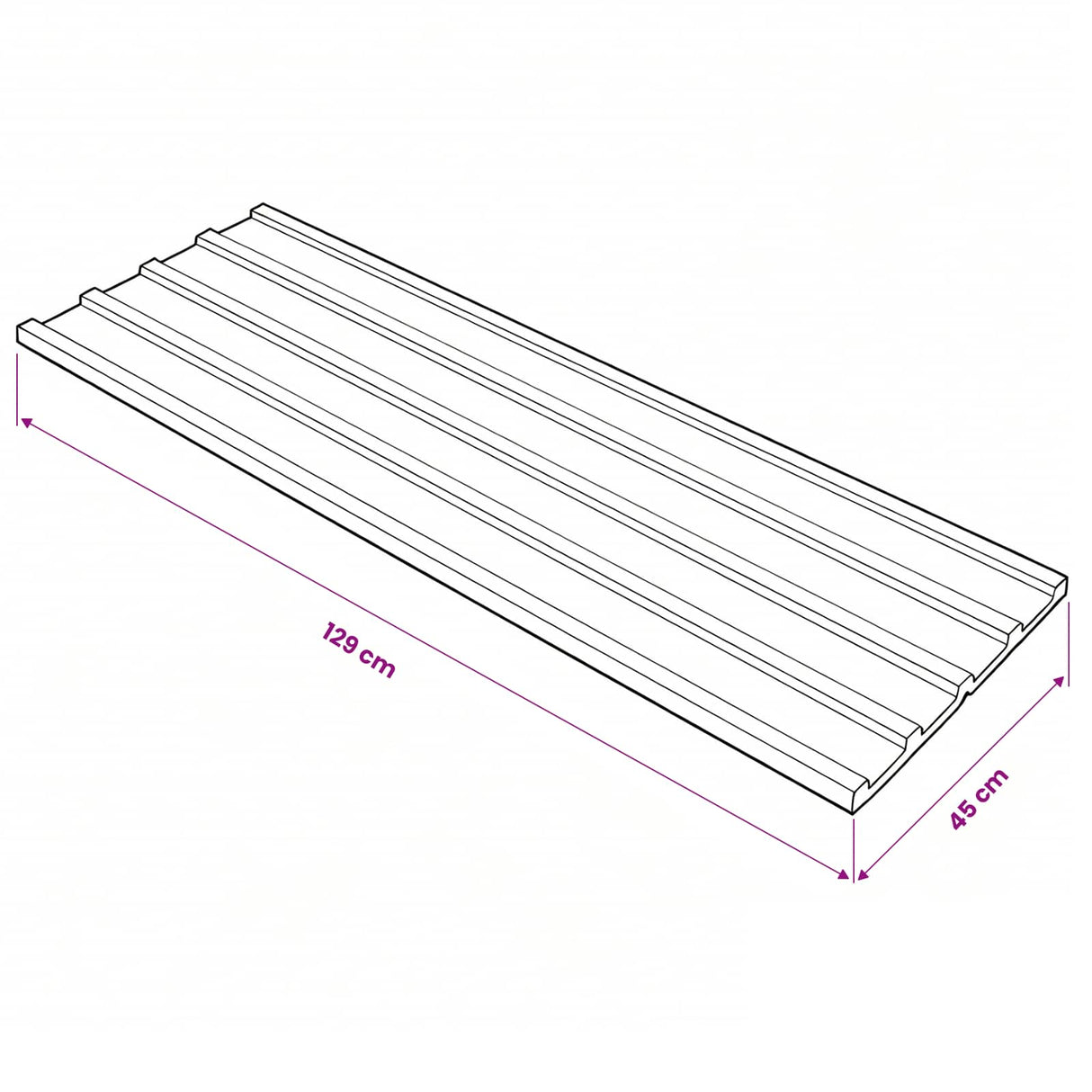 Roof Panel 12 pcs Grey 129 x 45 cm Galvanised steel