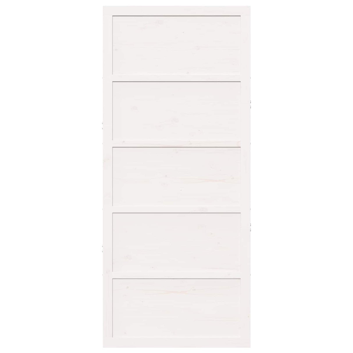 Barn Door White 90 x 2,5 x 208 cm Solid Pine Wood