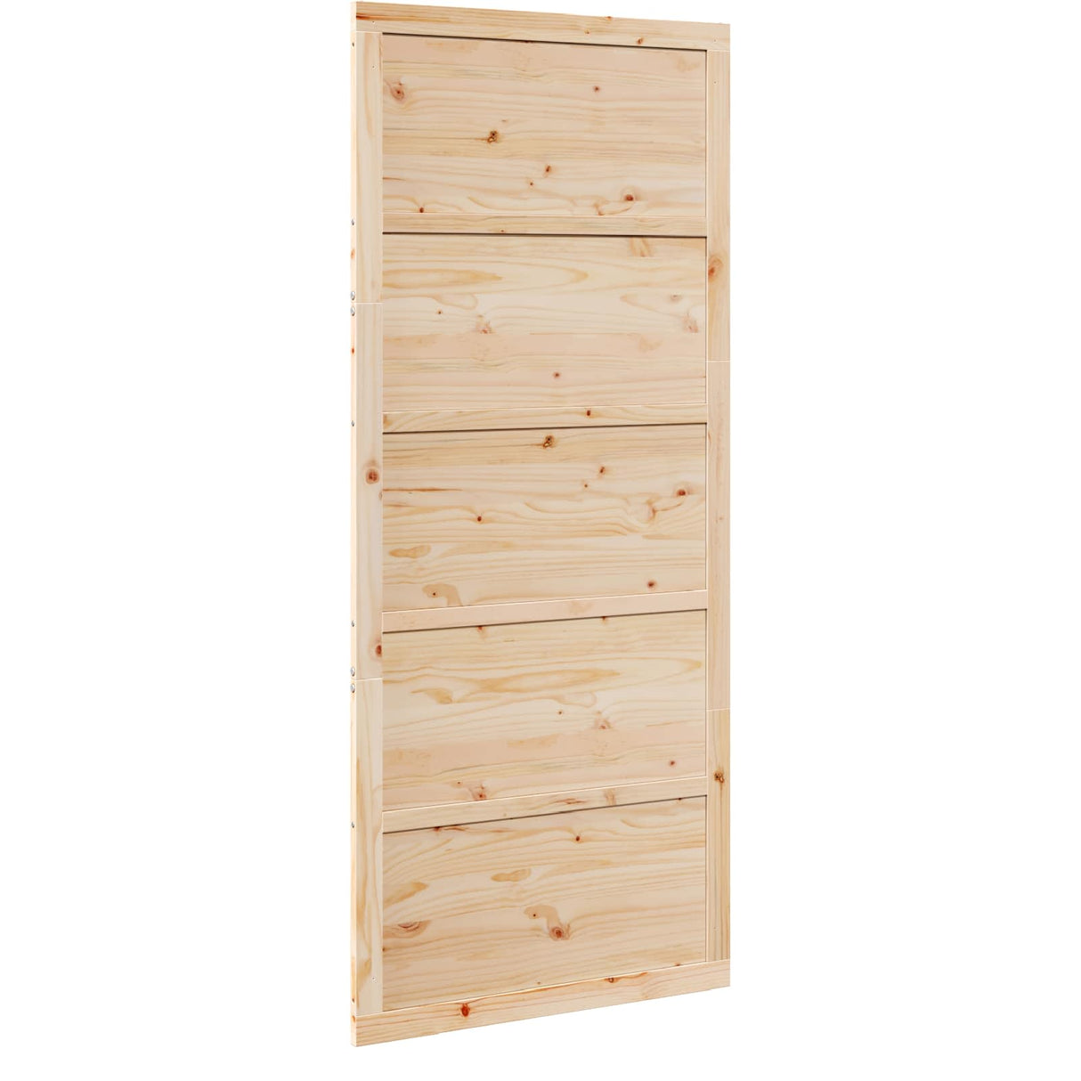Barn Door Natural 80 x 2,5 x 208 cm Solid Pine Wood