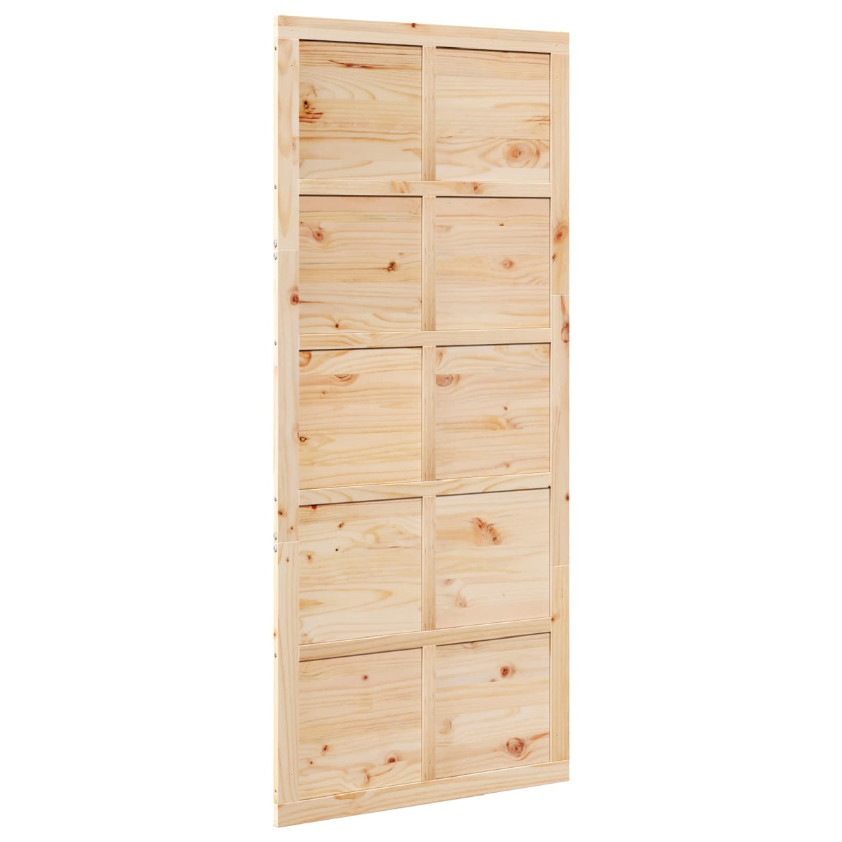 Barn Door Natural 90 x 2,5 x 208 cm Solid Pine Wood