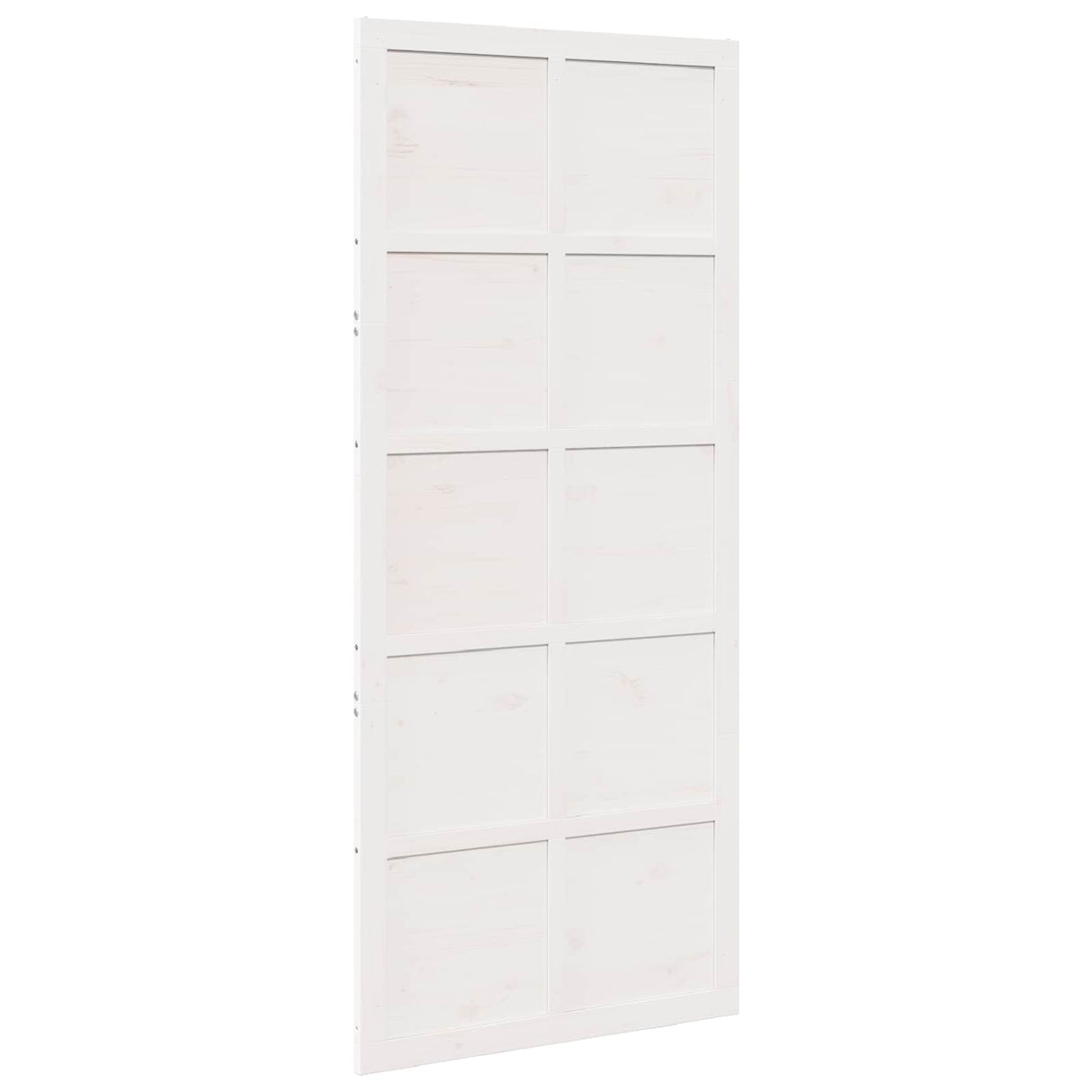 Barn Door White 80 x 2,5 x 208 cm Solid Pine Wood