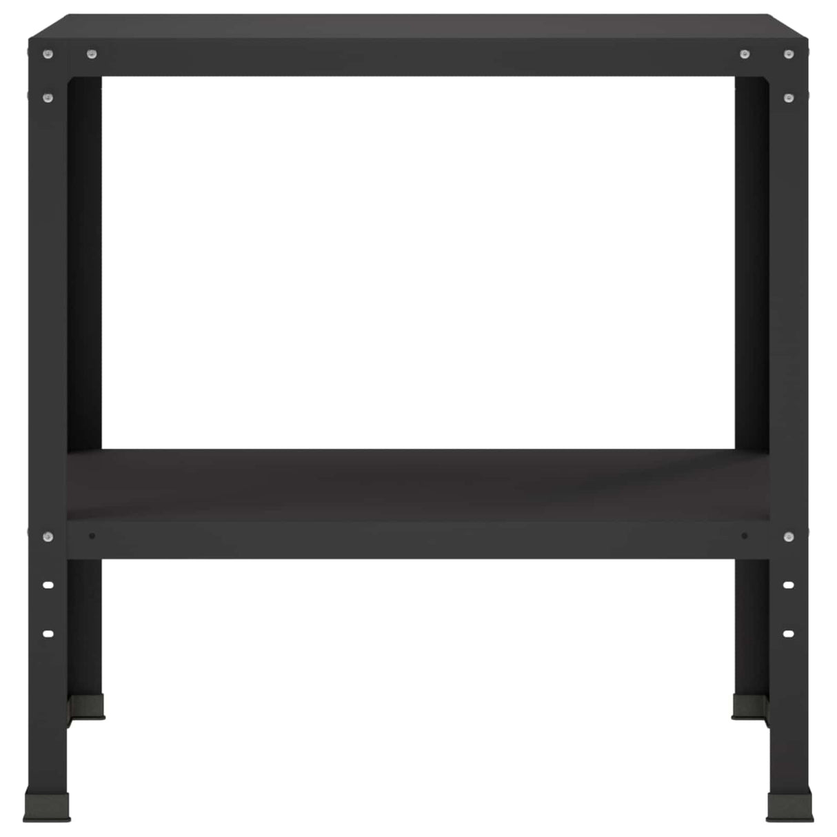 Potting Table 100 x 40 x 80 cm Powder-Coated Steel Black