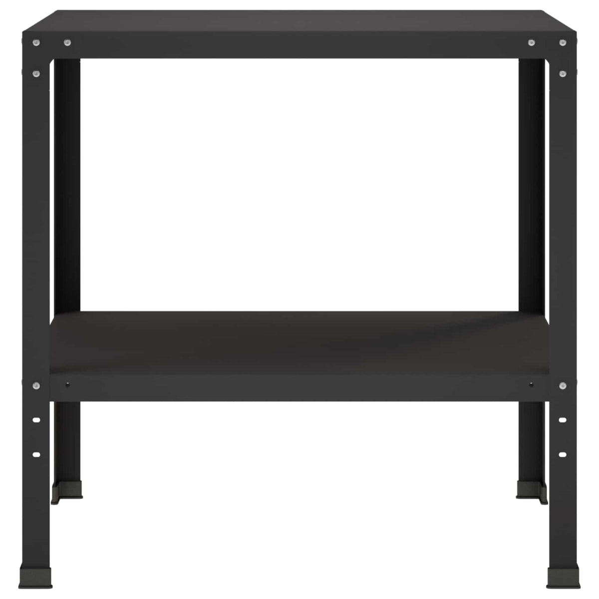 Potting Table 60 x 50 x 80 cm Powder-Coated Steel Black