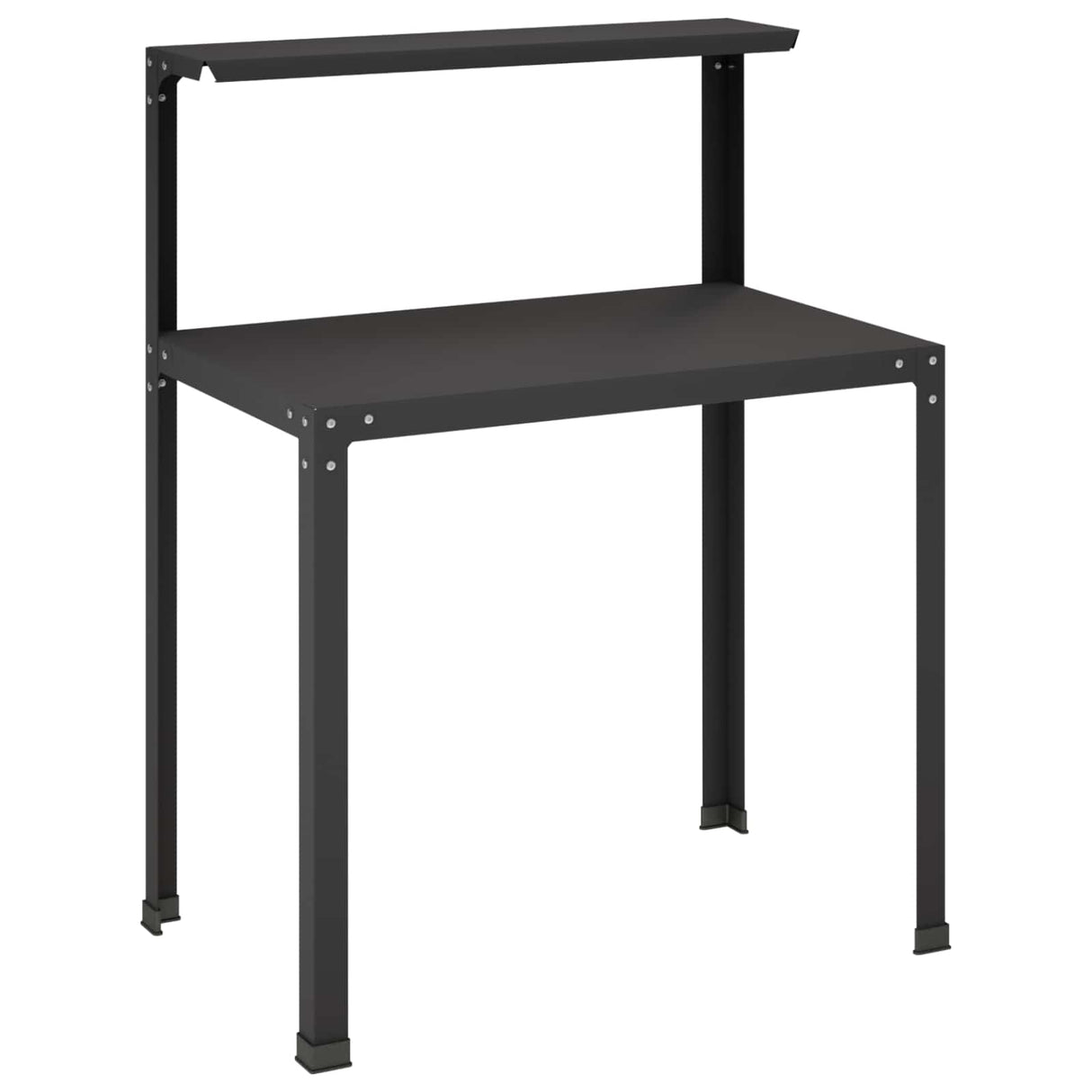Potting Table 80 x 50 x 104 cm Powder-Coated Steel Black