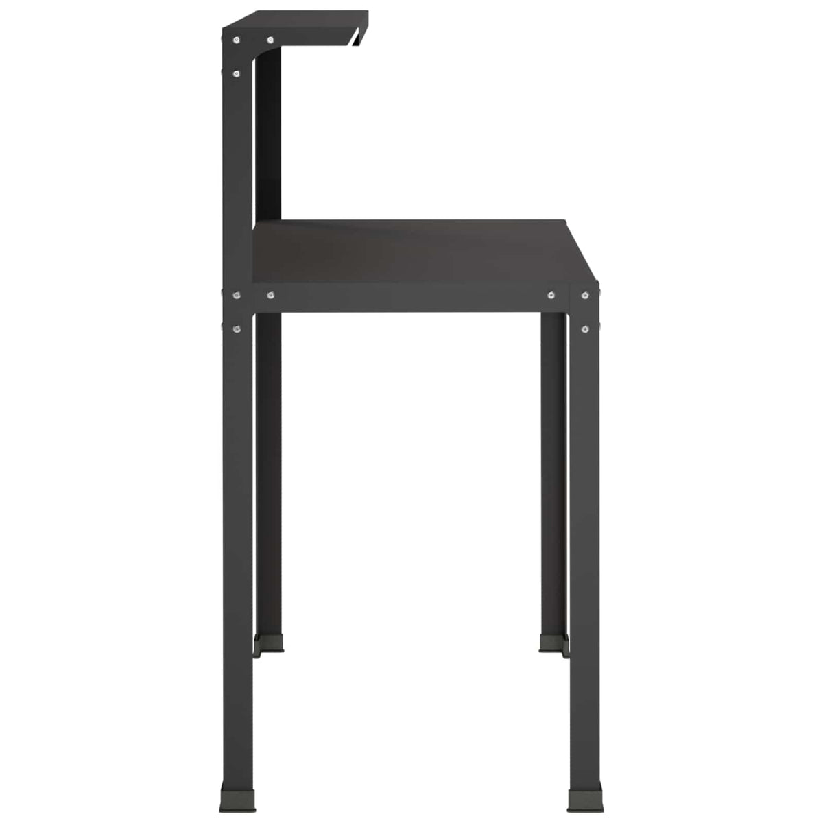 Potting Table 80 x 50 x 104 cm Powder-Coated Steel Black