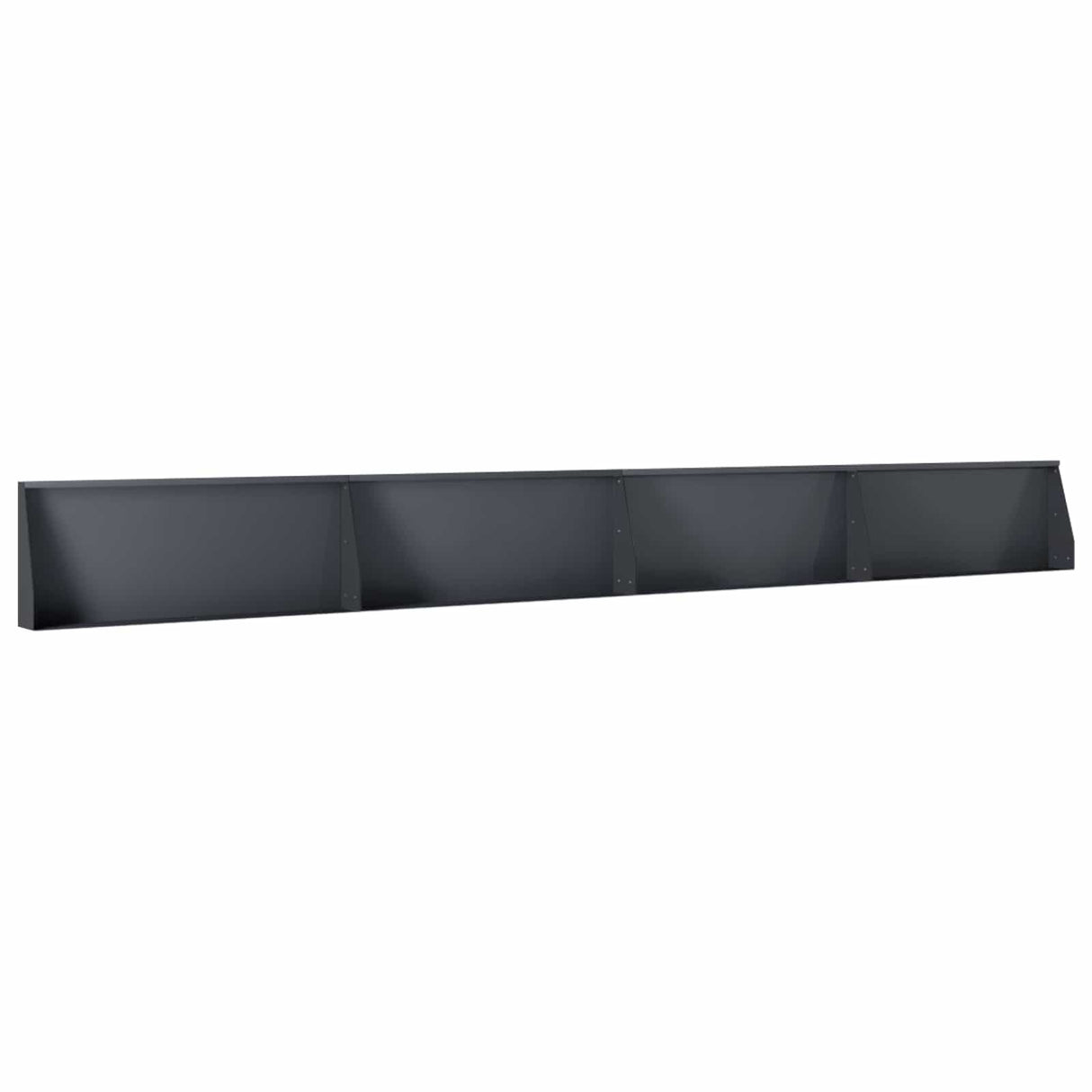 Retaining Wall 4 pcs 100 x 12 x 40 cm Steel Anthracite