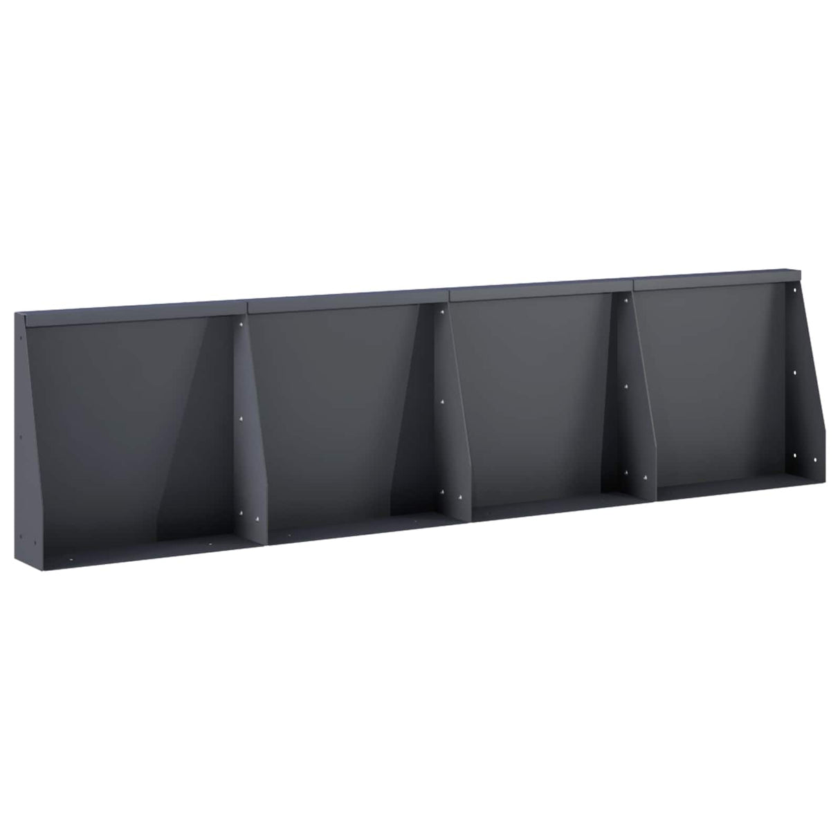 Retaining Wall 4 pcs 40 x 12 x 40 cm Steel Anthracite
