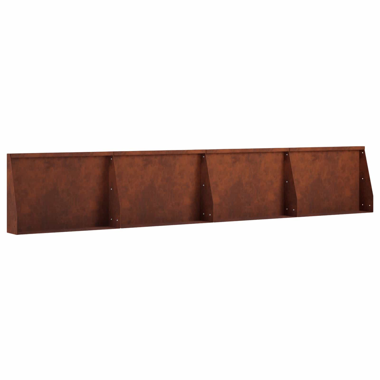 Retaining Wall 4 pcs 60 x 12 x 50 cm Weathering Steel Rusty