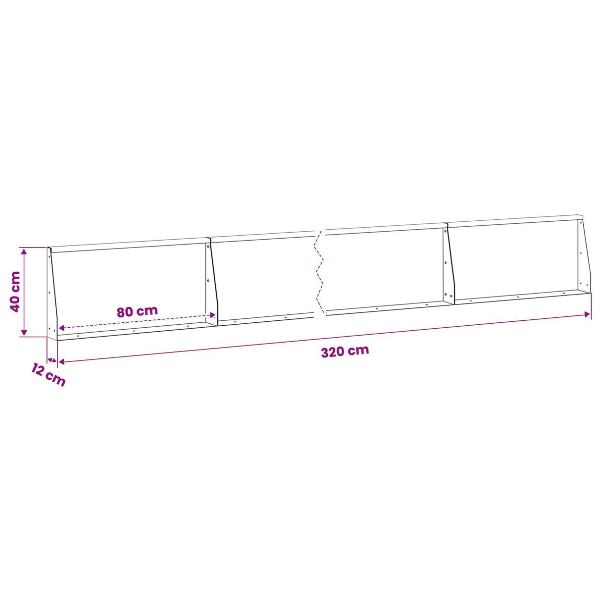 Retaining Wall 4 pcs 80 x 12 x 40 cm Steel Anthracite