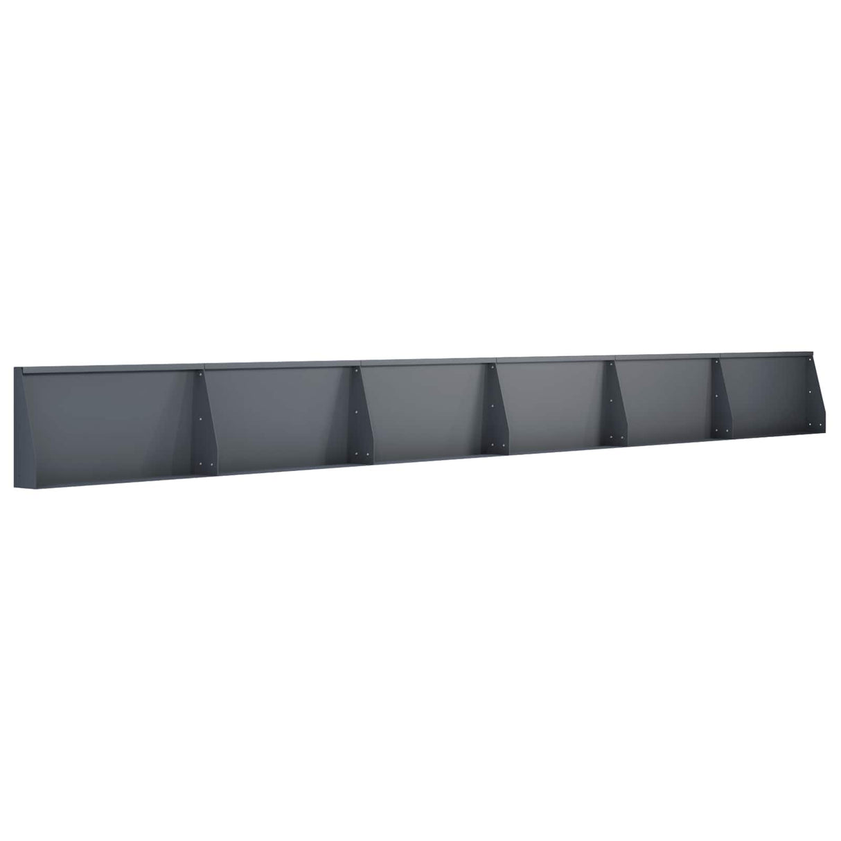 Retaining Wall 6 pcs 80 x 12 x 30 cm Steel Anthracite