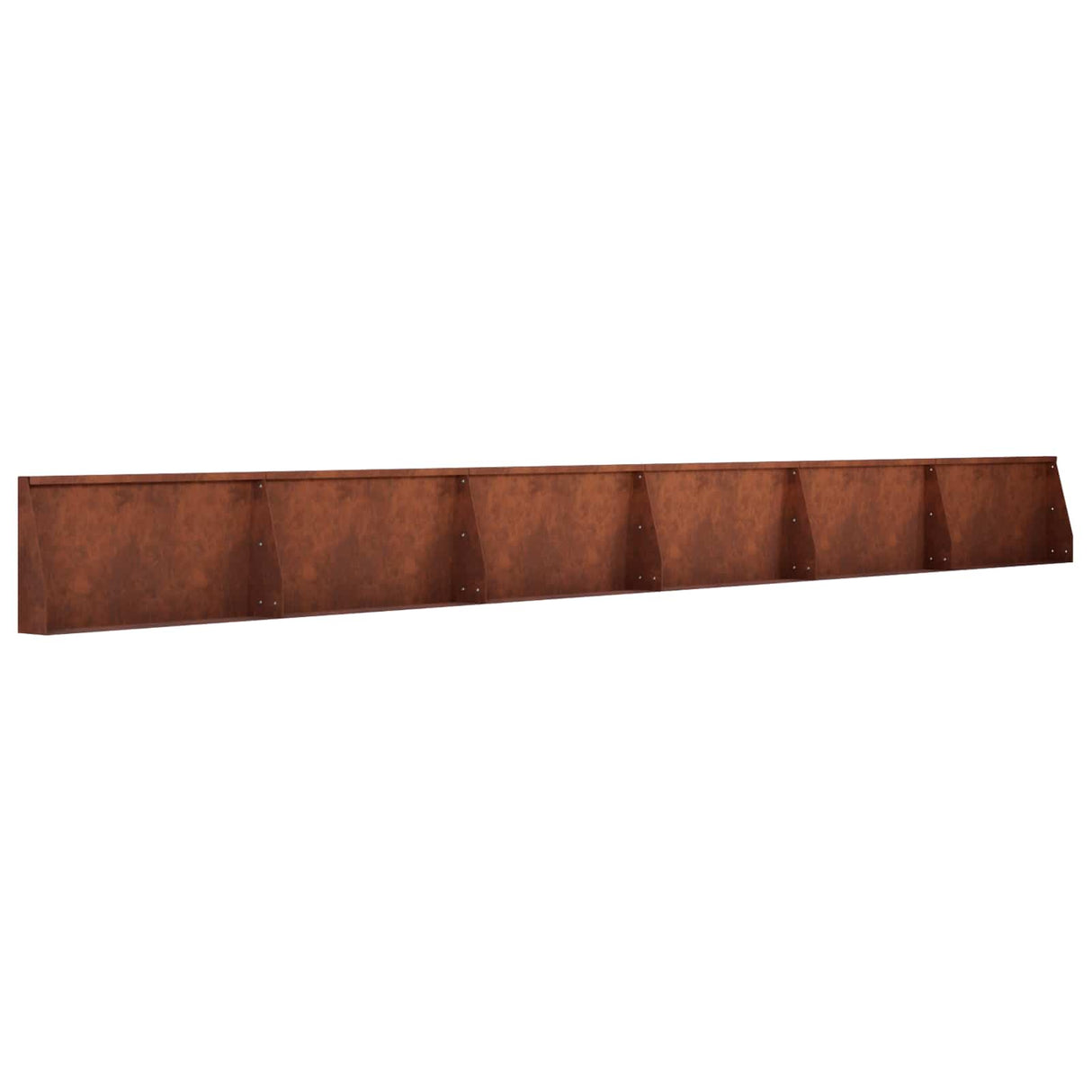 Retaining Wall 6 pcs 80 x 12 x 50 cm Weathering Steel Rusty