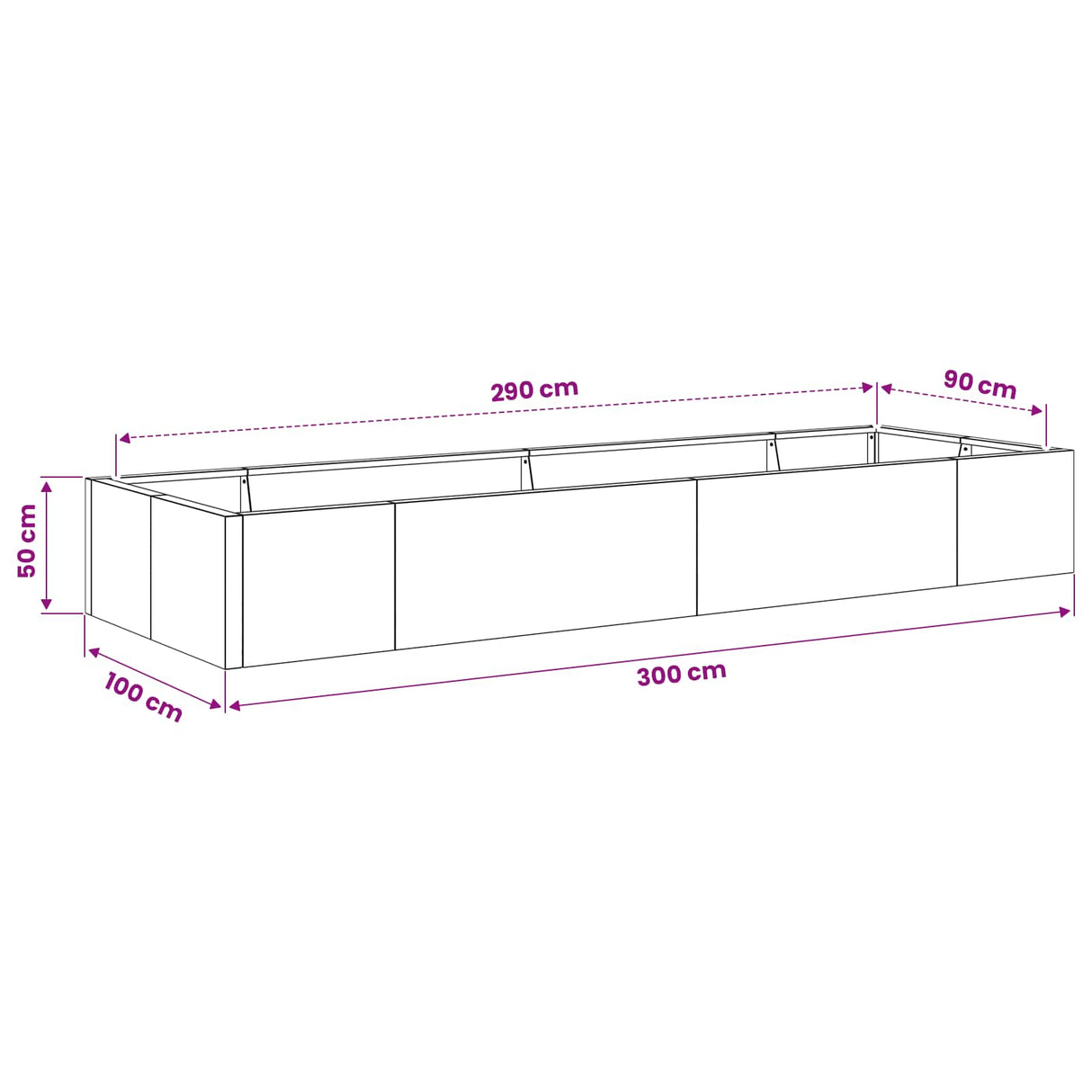Retaining Wall 8 pcs 300 x 100 x 50 cm Weathering Steel Rusty