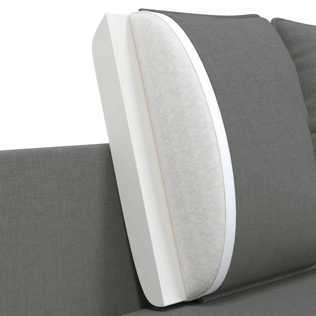 2-Seater Sofa Dark Grey 188 x 81 x 89 cm Fabric