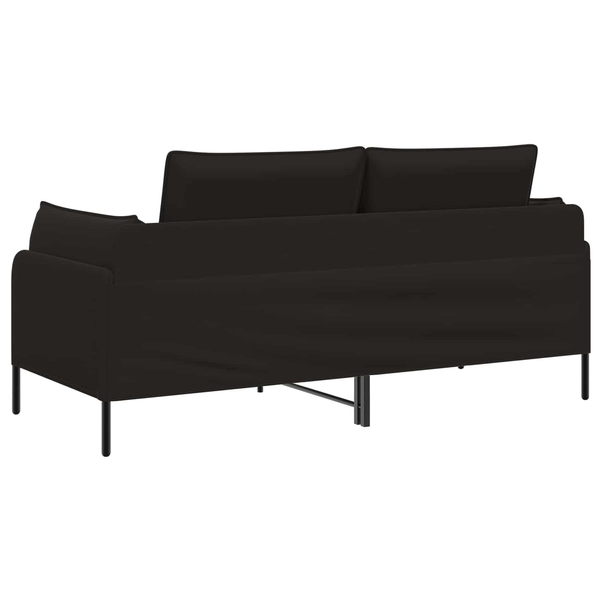 2-Seater Sofa 2-Seater Black 188 x 81 x 89 cm Velvet