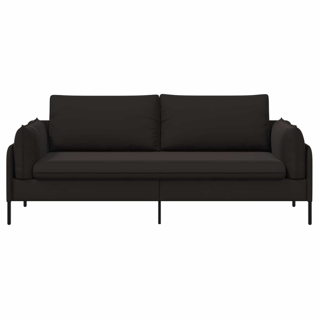 3-Seater Sofa Black 222 x 81 x 89 cm Velvet