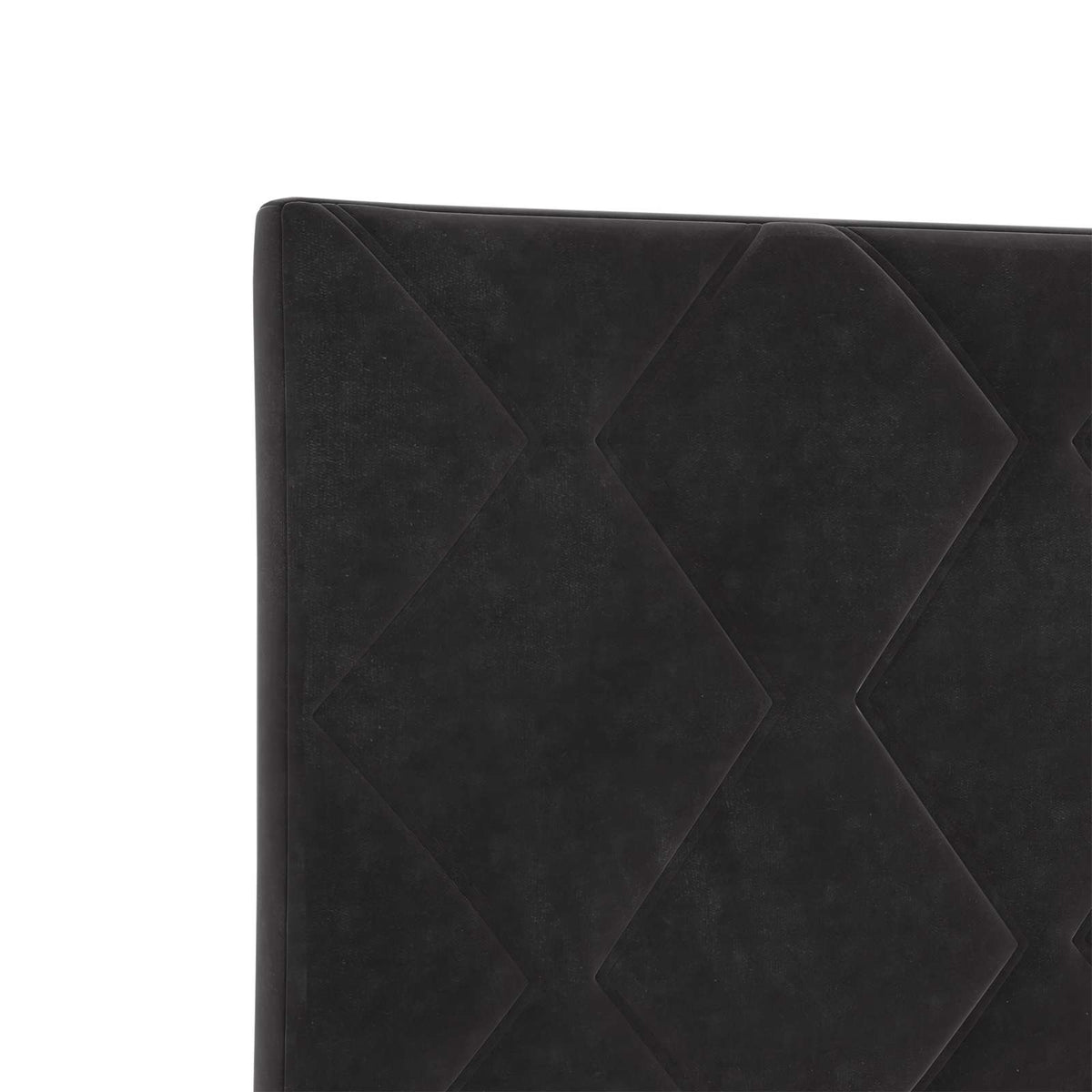Box Spring Bed with Mattress Black 107 x 203 cm Velvet