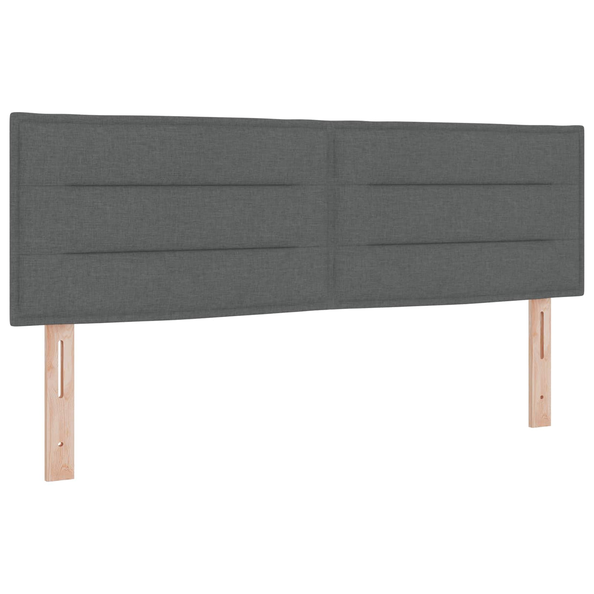 Ottoman Bed with Mattress Dark Grey 137 x 190 cm Fabric