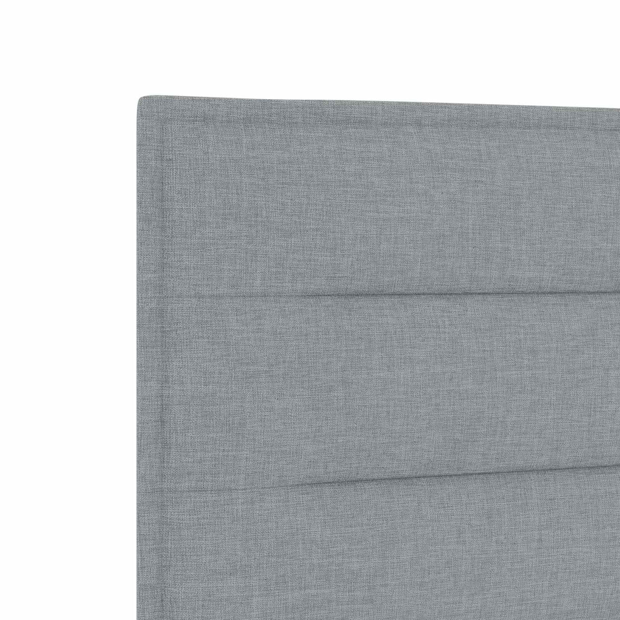 Ottoman Bed with Mattress Dark Grey 137 x 190 cm Fabric