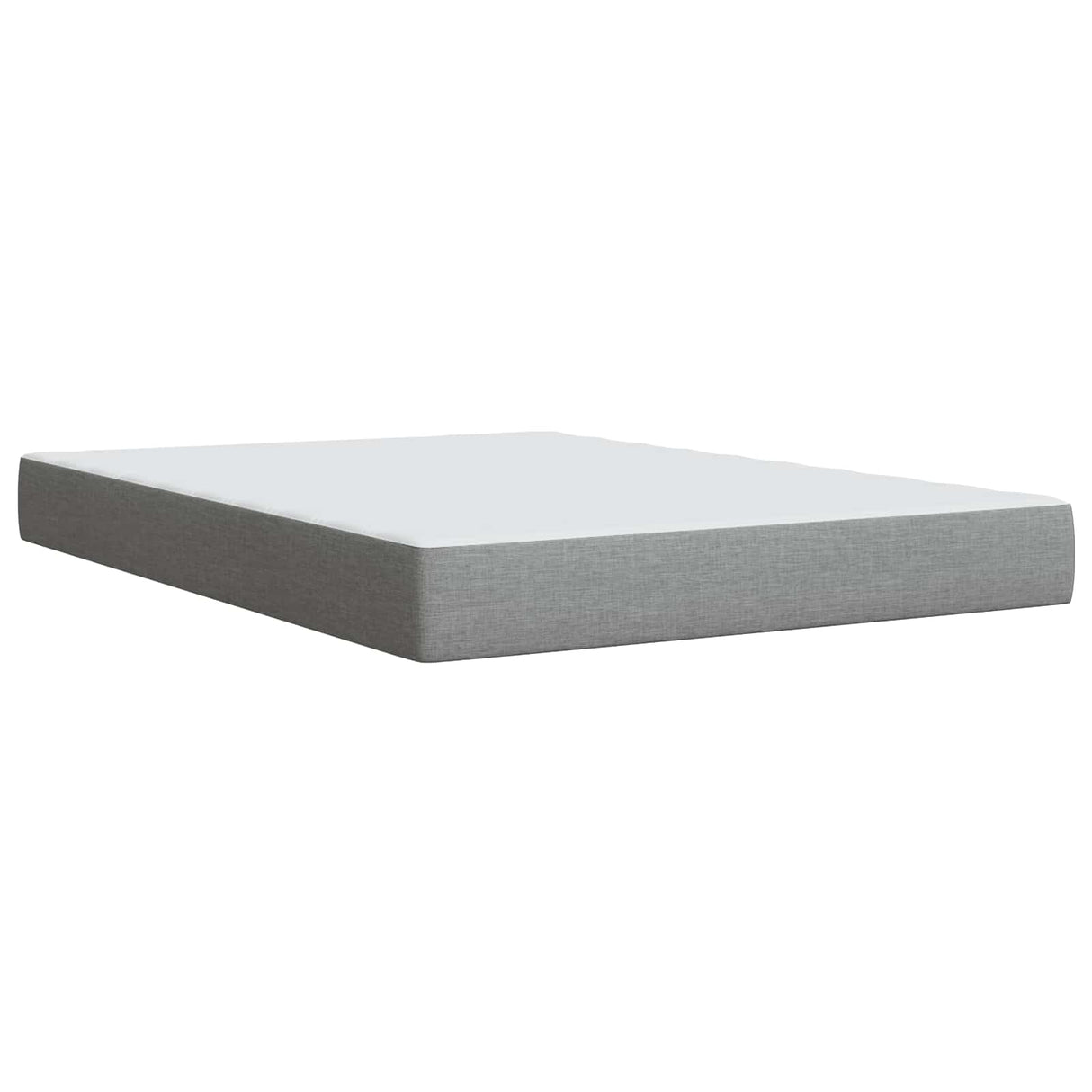 Ottoman Bed with Mattress Dark Grey 137 x 190 cm Fabric