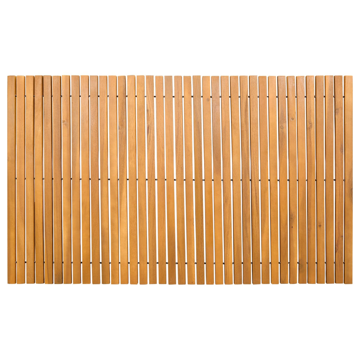 Bath Mat 3 pcs Natural 100 x 60 cm Solid Acacia Wood