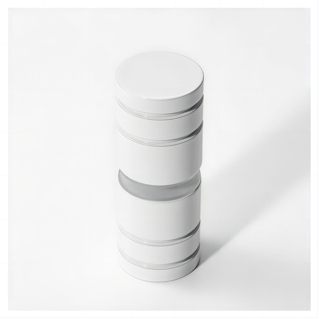 120x100cm Corner Frameless Shower Screen with White F-Brackets and Brass Hinges, Round Knob Handle