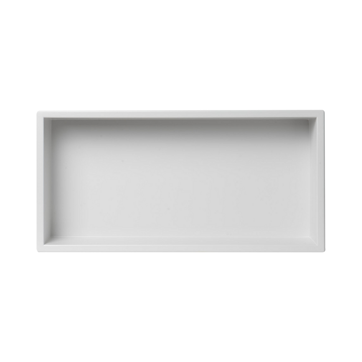 641 x 336 x 101mm Shower Niche Single Shelf Organizer No Tile Needed in White
