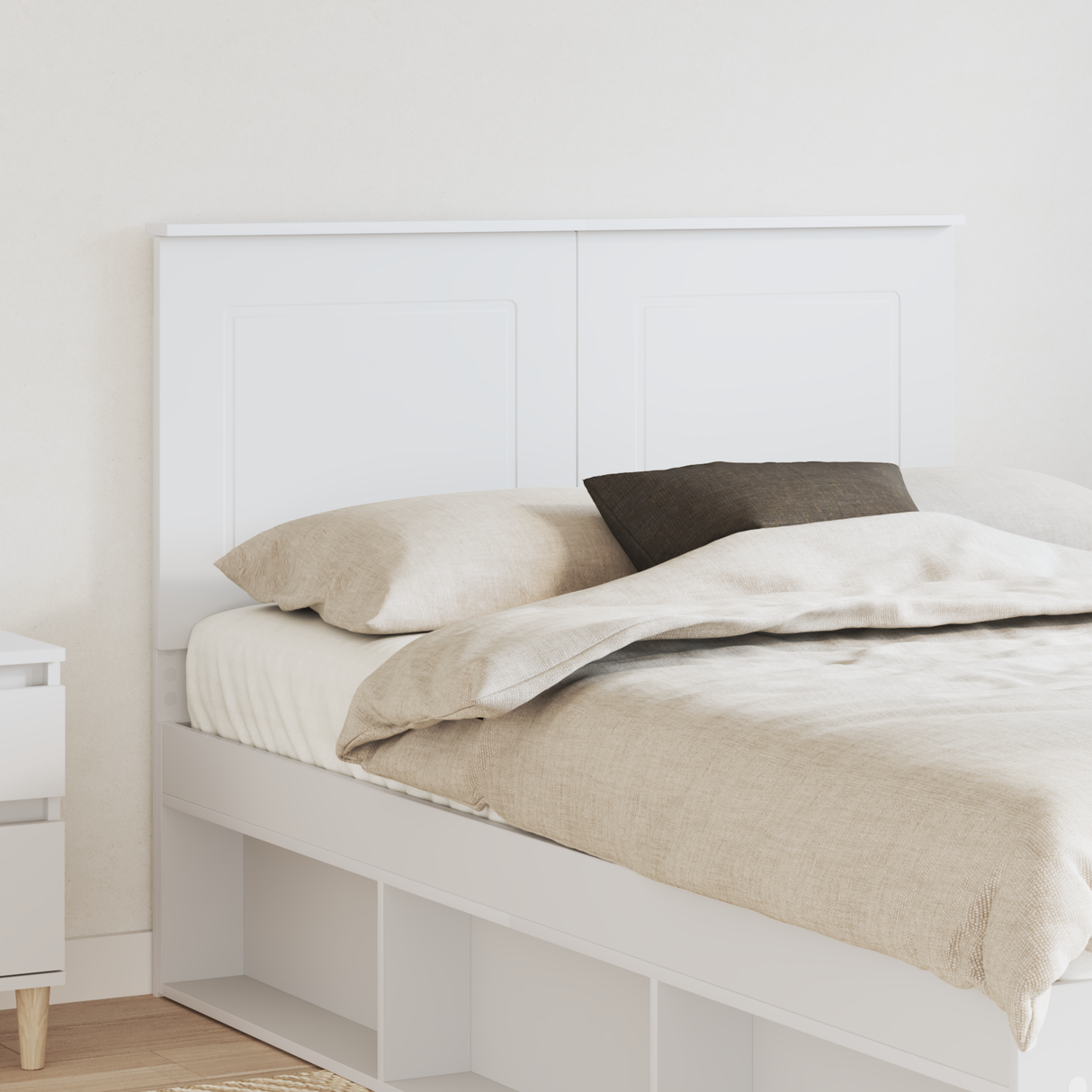 Headboard White 100 cm Engineered Wood