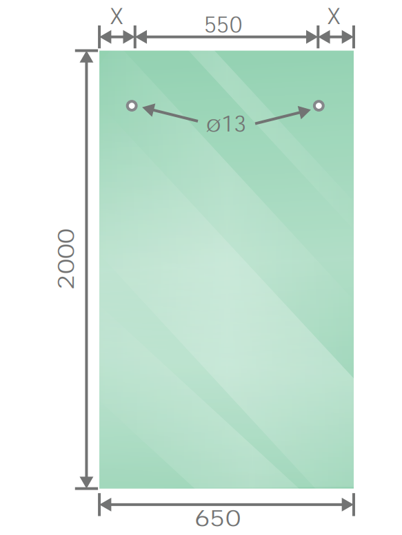 130x80cm Frameless Glass Sliding Corner Shower – With Gunmetal Rail and U-Brackets for Contemporary Bathrooms