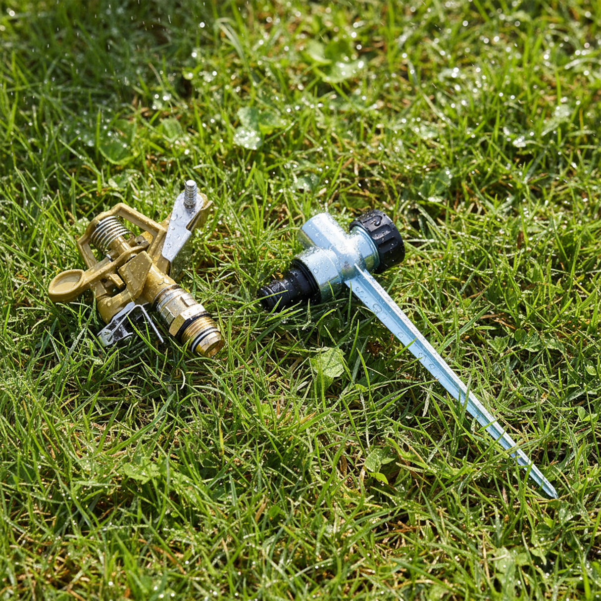 Easy to Install Irrigation Sprinkler 360 Degree Rotating Sprinkler Gun Zinc Alloy Adjustable Rocker Sprinkler