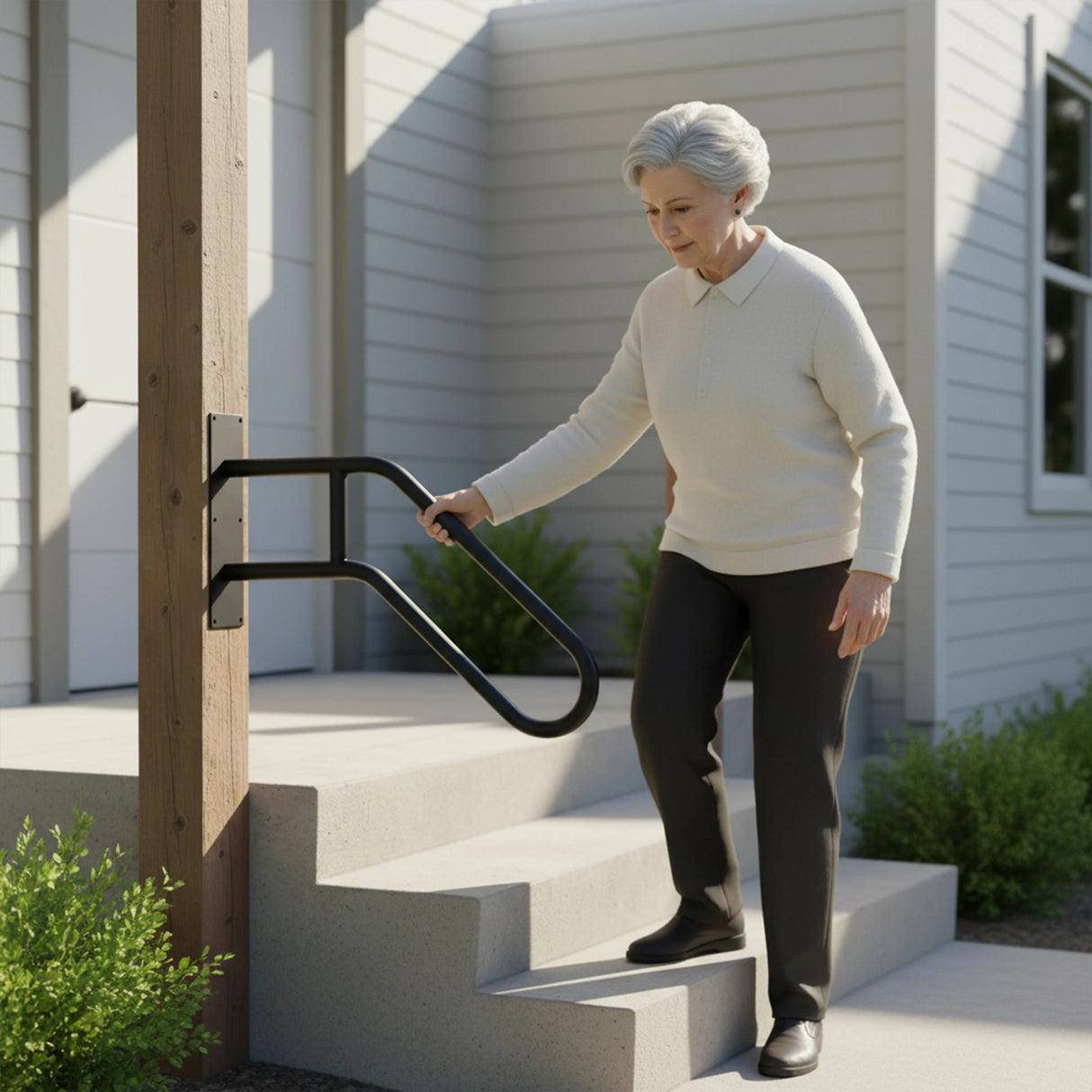 Handrail Steps Railing Outdoor Indoor Metal Rail