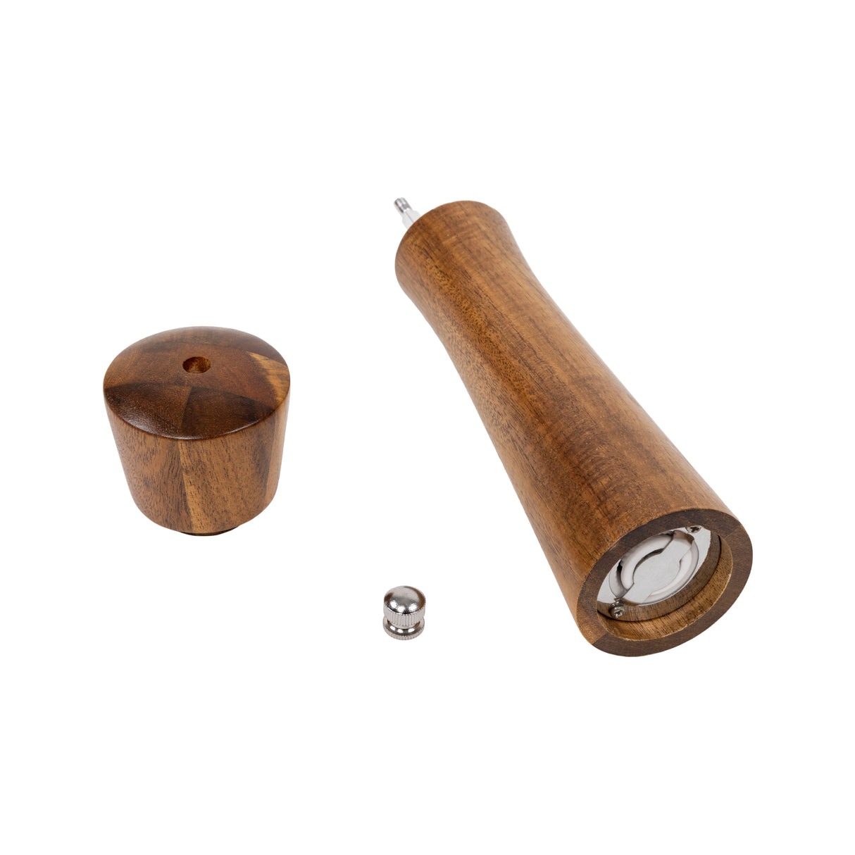 8" Wooden Salt and Pepper Grinder Adjustable Manual Wood Ceramic Core