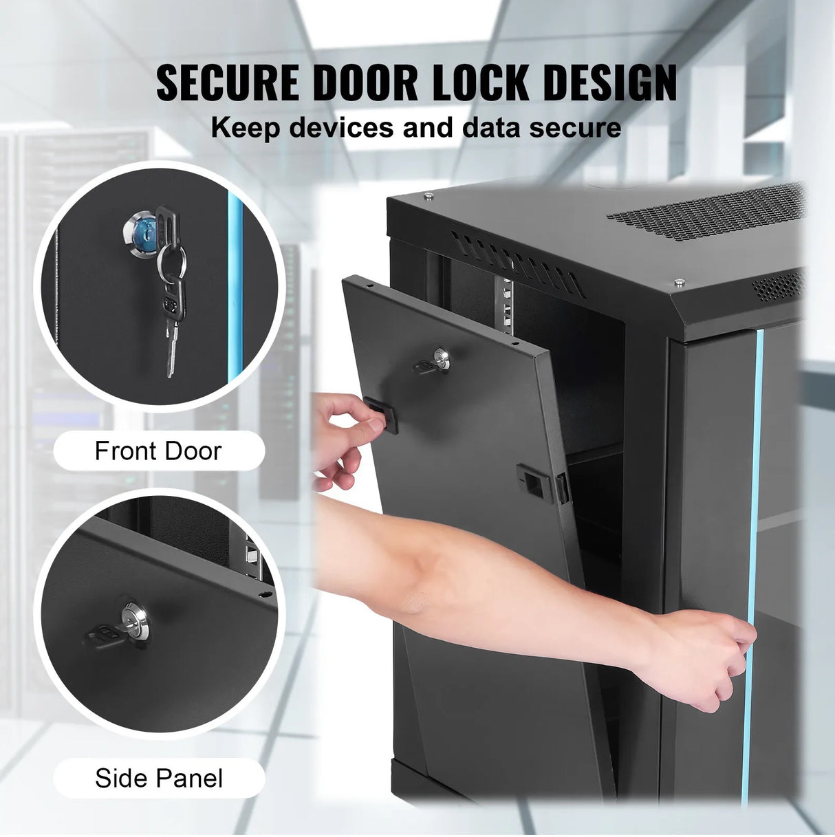 9U Wall Mount Network Server Rack Cabinet Enclosure