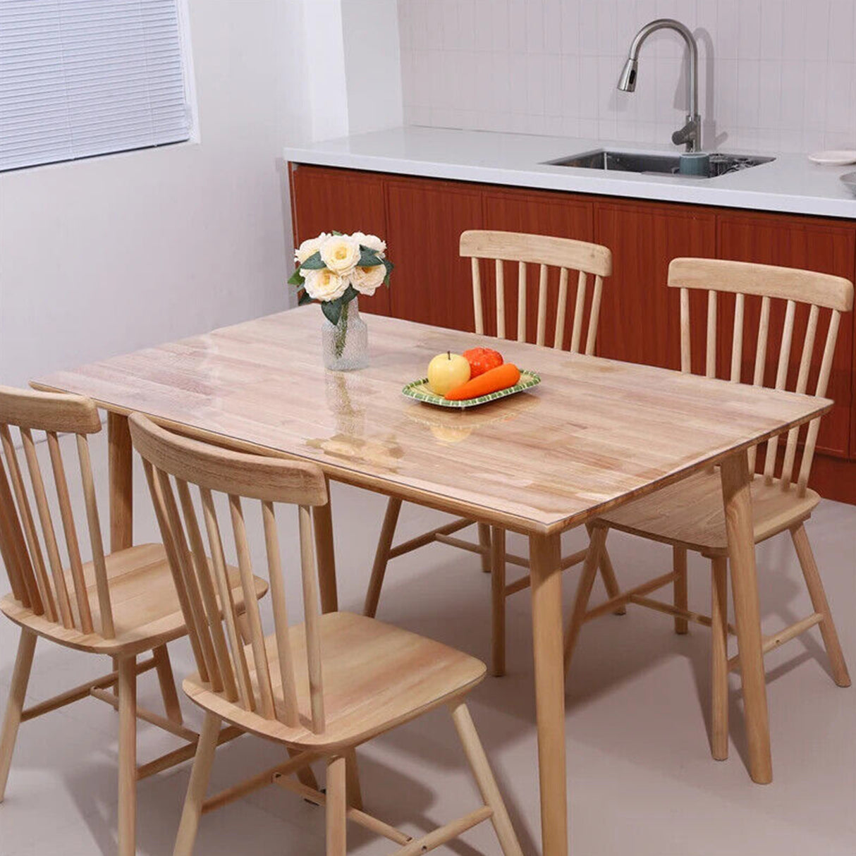 PVC Tablecloth Clear Plastic Cover Protector Mat