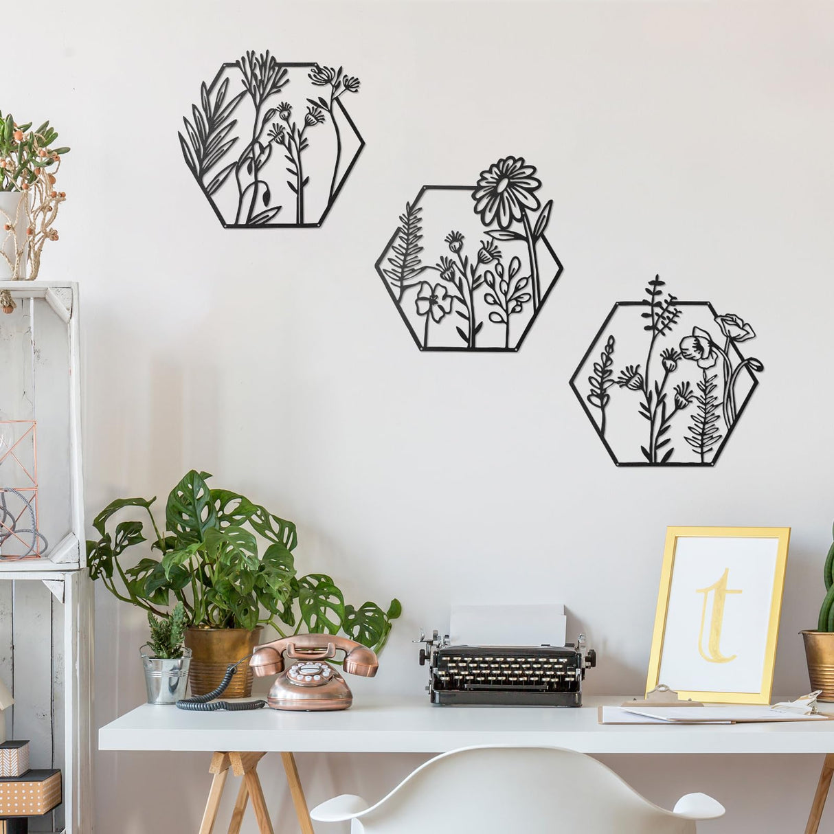 3pc Metal Art Wall Decor