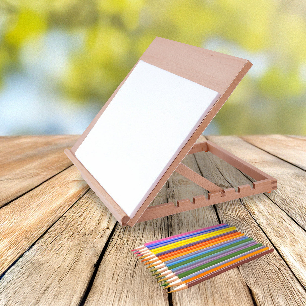 A2 Art & Craft Easel Table Wooden Drawing Board Artist Adjustable WorkStation