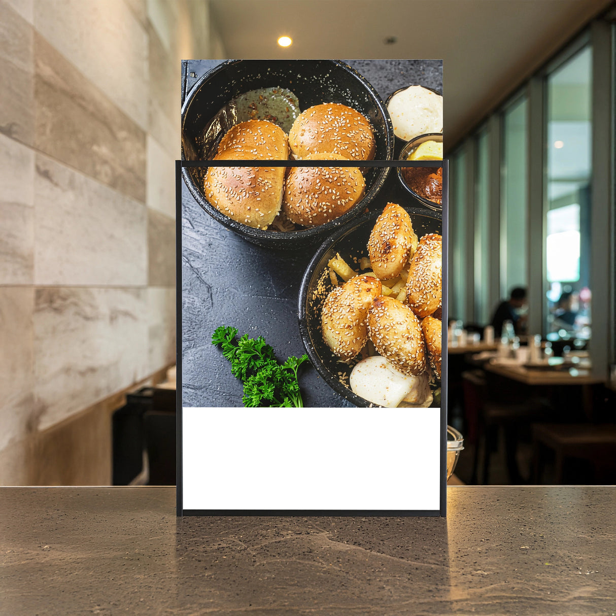 A1 LED Slim Advertising Lightbox Sign Wall-Mounted Poster Board Menu Frame