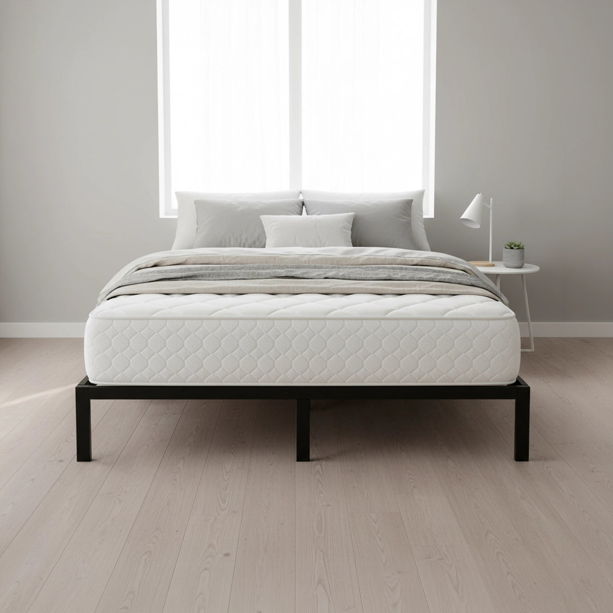 King Single Full Metal Bed Frame Base – Sturdy Steel Bed Base for Australian Mattress