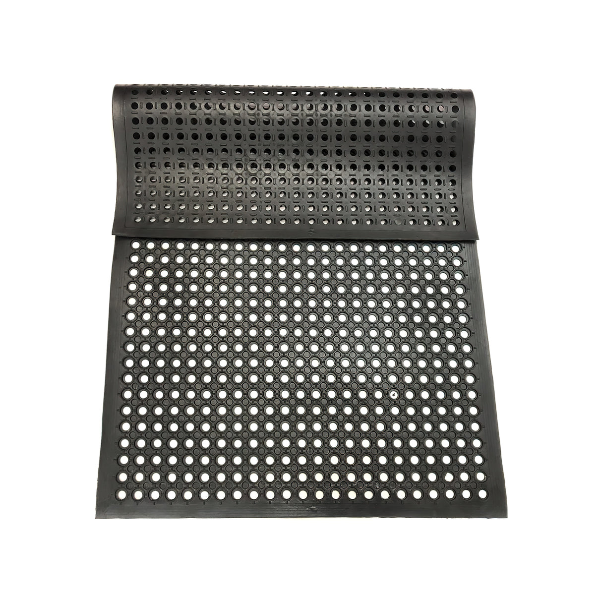 Heavy Duty Floor Mat Anti Fatigue Kitchen Bar Rubber Drainage Black