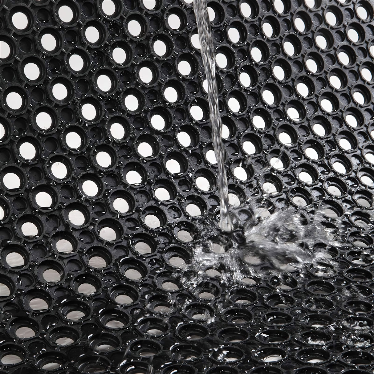 Heavy Duty Floor Mat Anti Fatigue Kitchen Bar Rubber Drainage Black