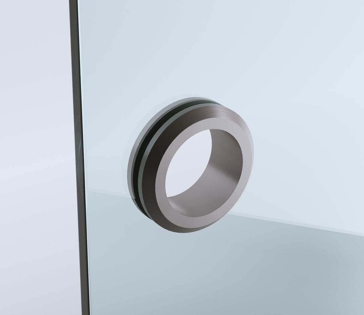 90cm Frameless Diamond Shower Screen – Gunmetal F-Brackets with Durable Brass Hinges