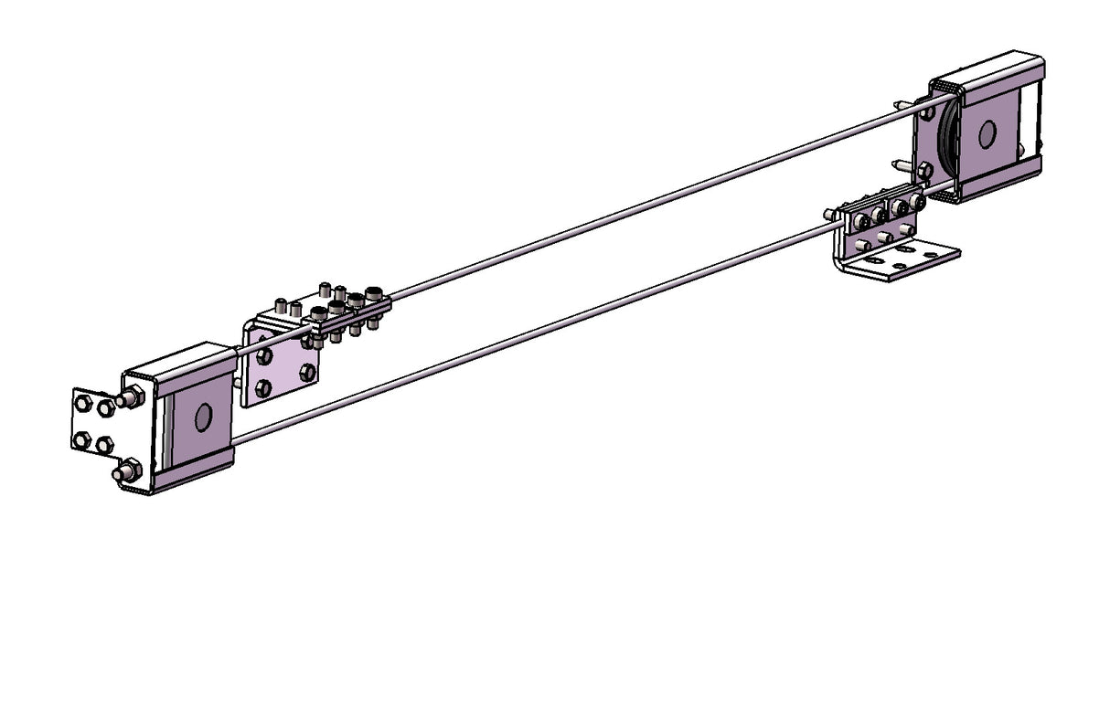 Telescopic Sliding Gate Pulley System
