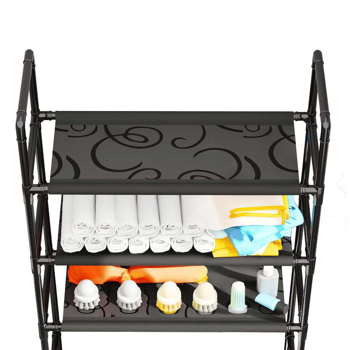 Storage Shelf 3 Tier Rack Portable Laundry Stand Unit Organiser