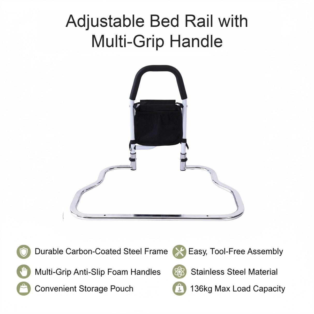 Bed Rail for Mobility – Support Assist Bar for Seniors, Adults and Patients